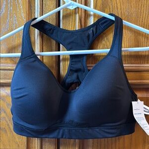 Women's Black High Support Sports Bra